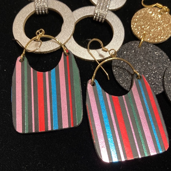 Leather Earrings Set - Picture 2 of 5